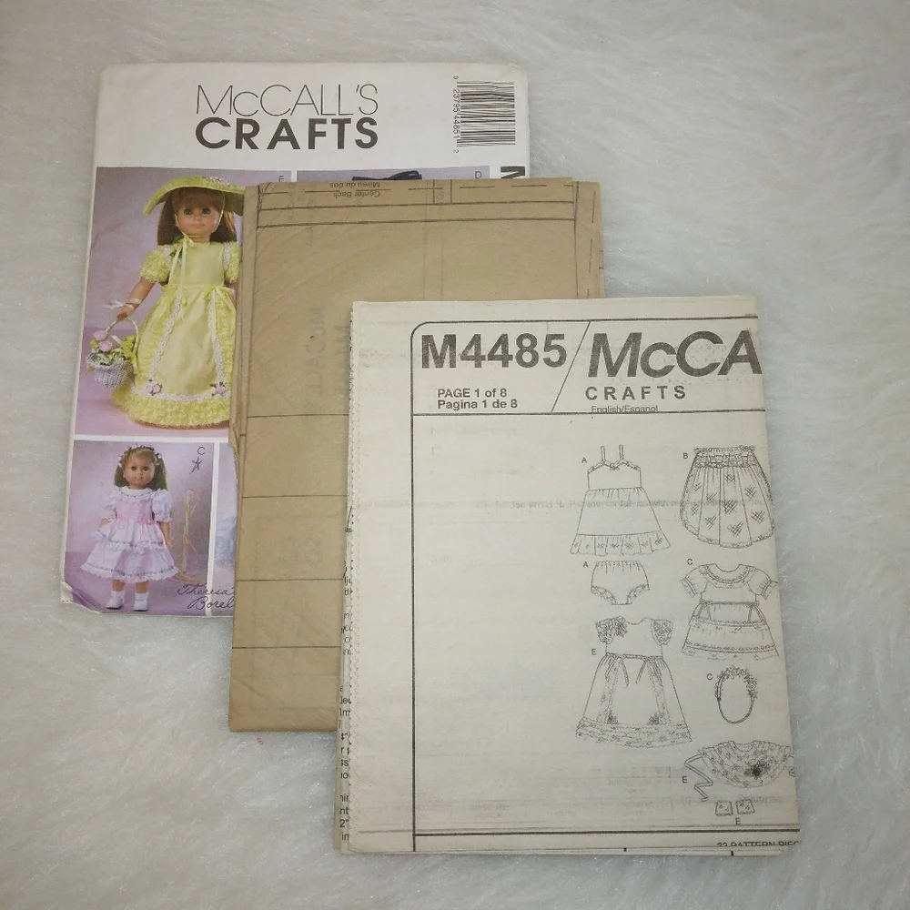 McCall's M4485 Fancy Dresses for American girl doll & 18